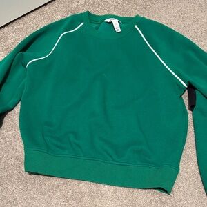 SPANX womens Crewneck Sweater in Vibrant Green